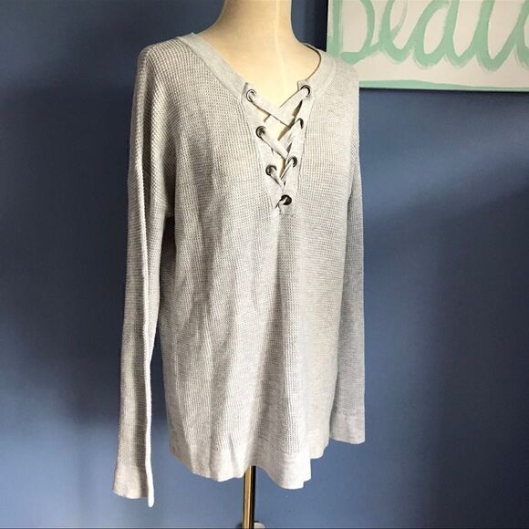 American Eagle Jegging Fit Waffle Top M - Picture 7 of 10